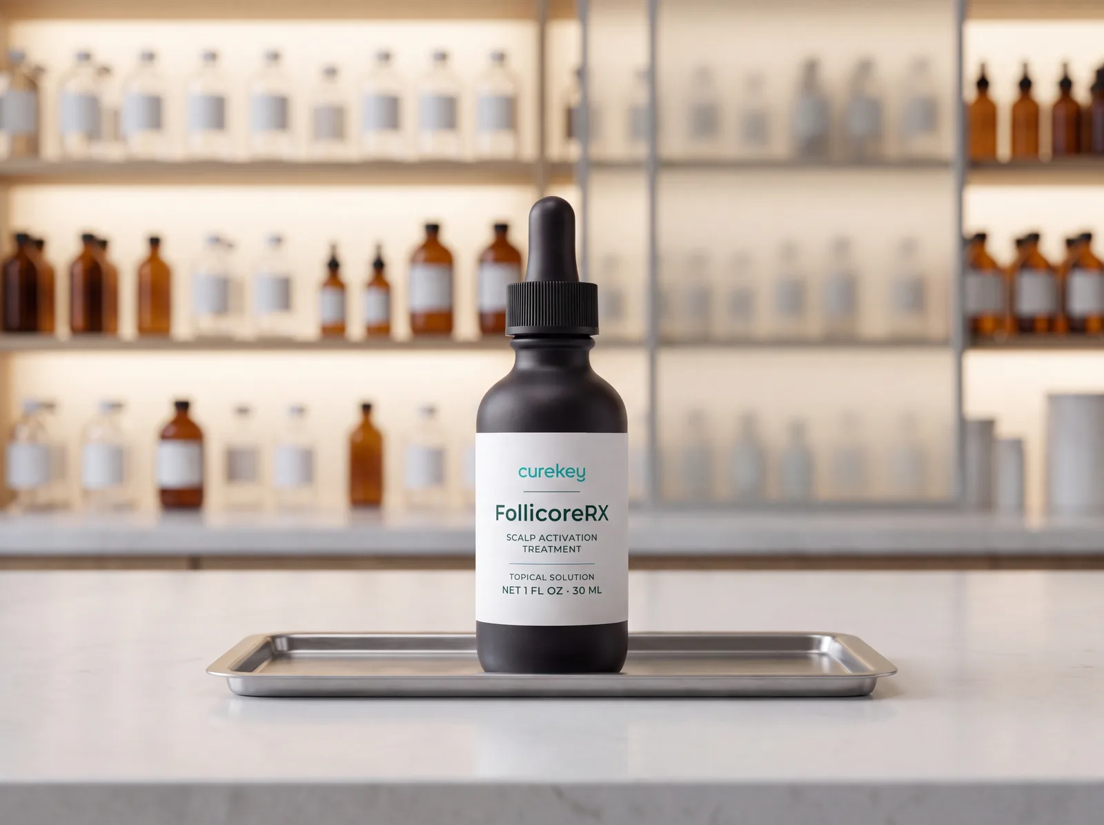 FollicoreRX on a pharmacy counter